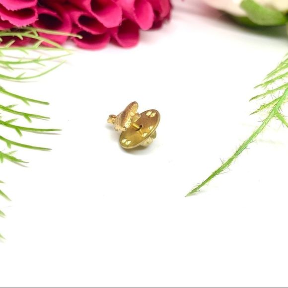 VINTAGE⚜️Golden Cupid Valentine’s Heart Tack Pin - Picture 5 of 6